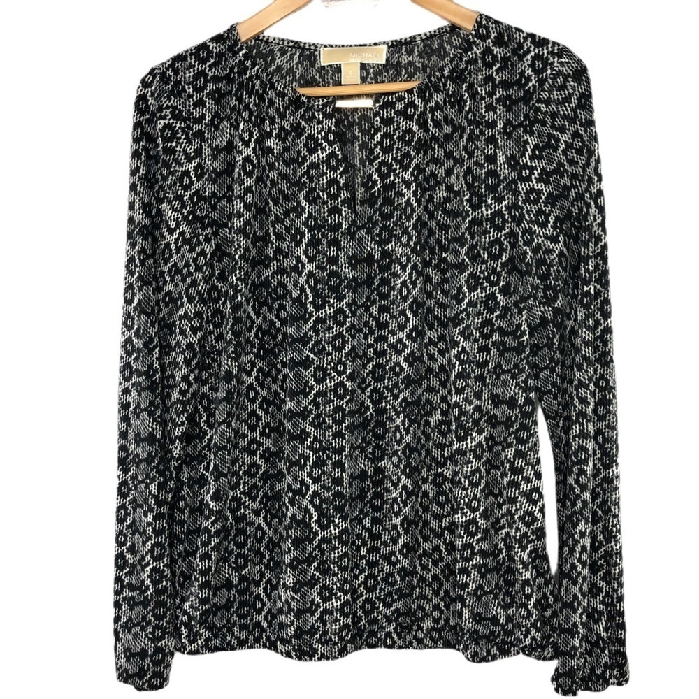 Michael Kors animal snake skin print top, S